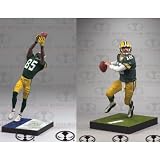 McFarlane Green Bay Packers Aaron Rodgers & Greg Jennings Action Figures