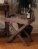 IMAGE OF Hapao Side Table with Rattan Tray
