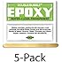 Hardman Double Bubble "Green" Crystal Clear (Clear as Water) Epoxy 5 Packs (#04004)