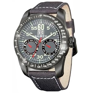 Haurex Italy Men’s AJ352UG1 Red Arrow Auto Automatic Grey Dial Watch