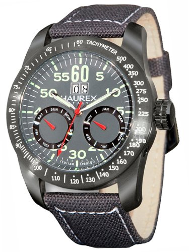 Haurex Italy Mens AJ352UG1 Red Arrow Auto Automatic Grey Dial Watch Haurex Italy Mens AJ352UG1 Red Arrow Auto Automatic Grey Dial Watch