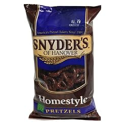 Snyder's of Hanover Homestyle Pretzels, 9-Ounce Packages (Pack of 12)