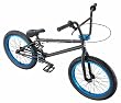 Eastern Bikes Chief BMX Bike (Matte Black with Blue, 20-Inch)