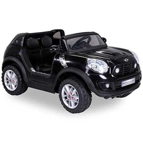 NEU Kinder Elektroauto Lizenzierter Original BMW Mini Beachcomber Lizenziert 2 x 45 Watt Motor Elektro Kinderauto Kinderfahrzeug (schwarz) - 5