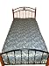 Dark Blue Pashmina Jamavar Bedspread Indian Bedding Twin Size Throw Bedsheet