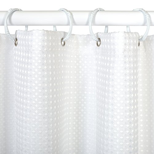 Zenna Home H21WW04, Luxury HotelWaffle Weave Shower Curtain, 70 in x 72