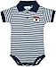 Creative Knitwear Auburn University Aubie Head Newborn Striped Polo Bodysuit,Navy,6-9 Months
