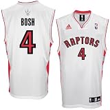 Chris Bosh Jersey: adidas White Replica #4 Toronto Raptors Jersey