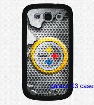Black Samsung Galaxy S3 case cover Pittsburgh Steelers logo BLack