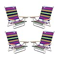 Lay Flat 5 position Beach Chair by Rio - 4 Chairs