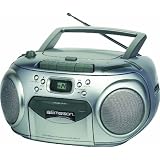 Emerson PD6548SL Portable Radio CD Player with Cassette Recorder ~ Emerson