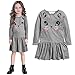 2016 Baby Girls Kids Casual Cat Printed Dresses Children Clothing Princess Dress
