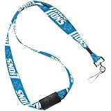 Detroit Lions NFL Football Sports Team Breakaway Lanyard with Key Ring