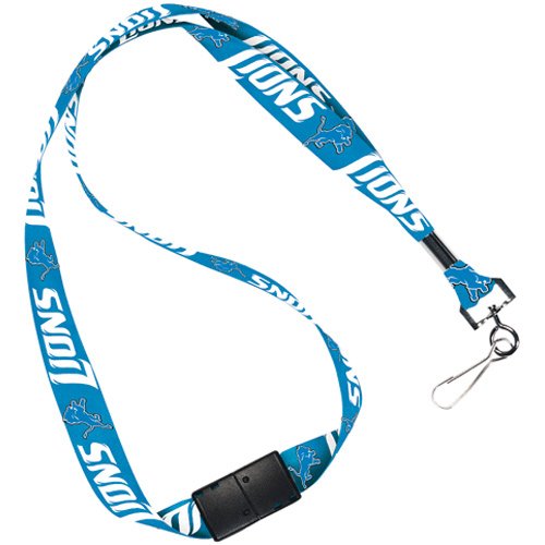 Detroit Lions NFL Football Sports Team Breakaway Lanyard with Key Ring