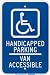 Brady 90018  18" X 12" Aluminum Parking-Van Accessible Handicapped Sign