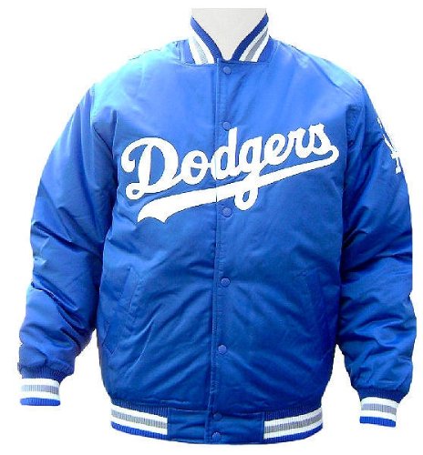Los Angeles Dodgers Royal Authentic MLB Lined Adult Satin Jacket By Majestic