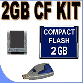 BigVALUEInc Accessory Saver 2GB Compact Flash Memory Bundle for CF Compatible Digital SLR Cameras