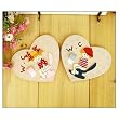 Romantic Wc Door Sign-heart Shape(2pcs)