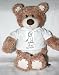 Teddy Bear with man, black and white, walking, chicago, illinois, bag, shoes t-shirt