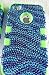 iPhone 4 4S Case Cover Hybrid Blue Zebra Bling Rhinestones with Neon Green