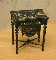 Artisan Handpainted Chinoise Sewing Cabinet