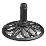 Decorative Iron Umbrella Base Black by Unknown