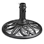 Decorative Iron Umbrella Base Black