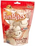 FunBites Mini Bone, Beefhide Chews for Dogs, 5.94-Ounce Packages (Pack of 4)