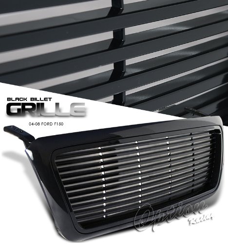 Ford 04-06 F150 Pickup Truck All Model Black Finished Grille Front Grill