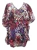 Purple Sheer Kaftan Top Tunic Beach Cover Up One Size