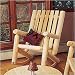 Rustic Natural Cedar 010005A Looks High Back Rocker Outdoor