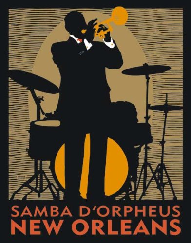 Samba D'Orpheus by Johanna Kriesel. Size 28.00 X 22.00 Art Poster Print