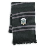 Harry Potter Merchandise - Scarf (Slytherin House - Black/gray) (Size: 10 X 75)