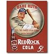 Nostalgic Babe Ruth Tin Sign : Red Rock Cola