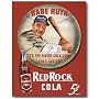 Nostalgic Babe Ruth Tin Sign : Red Rock Cola