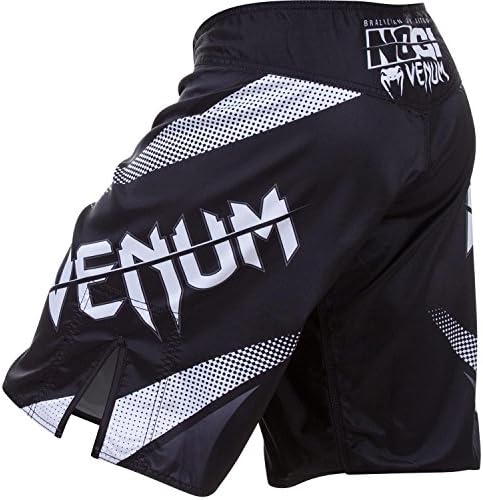 Venum Men's No-Gi Fight Shorts MMA Black Large