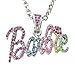 Nicki Minaj Barbie Crystals Pendant Charm 18" Rollo Chain Necklace