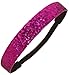 Purple Glitter Headband by Kenz Laurenz - Elastic Stretch Sparkly Fashion Headbands for Teens Girls Women Softball Pack Volleyball Basketball Set Sports Teams Store