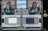 2005 Playoff Honors Matt Jones / Mark Clayton Rookie Tandems Jerseys Jacksonville Jaguars/Baltimore Ravens Football Card - Mint Condition - Shipped In Protective Display Case