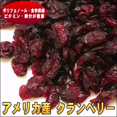 アメリカ産 保存料不使用 クランベリー 1kg入り ラミグリップ（チャック袋入り）