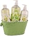 Linden Flower Tilleul Gift Basket from France: Shea butter shower gel, body lotion & liquid soap Image