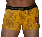 CHRISTIAN AUDIGIER Ed Hardy Mens Boxer Brief Lucky Tattoo Print Size XL # long boxer briefs