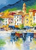 Posters: Italy Poster Photo Wallpaper - Riviera Ligure 4-Parts (100 x 72 inches)