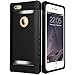 ESR iPhone 6/6s Case Hybrid with Super Drop Protection, Rugged Case with Free Screen Protector, Protective Cover - Shielder Black