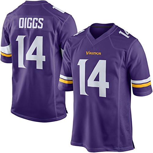 Fajersey1 Mens Diggs 14 Unsigned Custom Vikings Jersey (XXL, Purple)