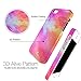 iPhone 5 5s SE case for girls, Akna Vintage Obsession Series High Impact Slim Hard Case with Soft Fabric Interior for iPhone 5 5s SE[Abstract Water Color](U.S)