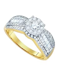 1.08CTW DIAMOND 0.23CTW CRD DIA BRIDAL SET