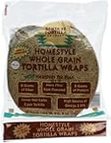 Santa Fe Tortilla Company Home Style Whole Grain Wraps with Flaxseed, 20 Count (Pack of 4)