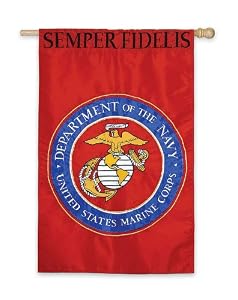 Marines Regular Size Applique Flag