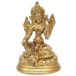 Religion Buddhist Meditation Tara Buddha Statues Brass